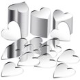 thumbnail image 2 of YIMWNYI Heart-Shaped Acrylic Mirror Stickers, DIY Love Wall Decals for Bathroom Living Room Bedroom Gym, Easy Installation, Versatile Home Decor, 100-Piece Set, 2 of 7