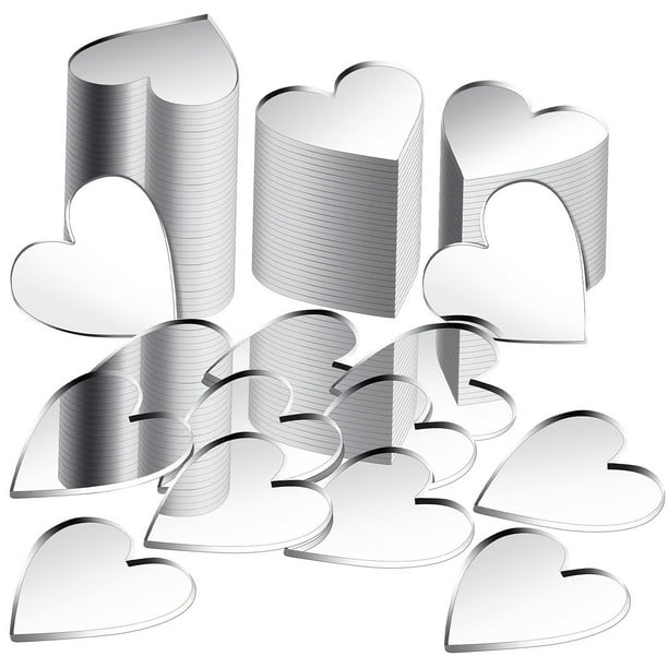 Uuowzo Acrylic Mirror Paste Bathroom Living Room Bedroom Gym DIY Combination Mirror Wall for Valentine'S Day Home Setting, Silver