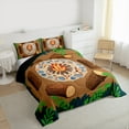 thumbnail image 3 of Feelyou Happy Camping Full Size Comforter Sets for Kids, Rustic Farmhouse Adventure Bedding Comforter Set, Jungle Camper Reversible Bedding Sets, Lightweight Room Decor, 3-Piece, 3 of 8