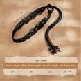 thumbnail image 2 of Boho Braided Belt for Women,49.2in Long Woven Waist Belt with Tassels & Wood Beads for Dresses, Jeans & Festival Outfits, 2 of 7