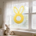 thumbnail image 6 of Yellow Easter Bunny Shaped Wreath With Linen Bow, Front Door Hanging Decoration For Easter And Spring, Versatile Wall Decor For Window, Fireplace, And Home 12X10X4In 0.8Lb, 6 of 7