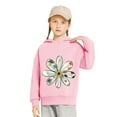 thumbnail image 2 of GNFQXSS Kids Graphic Hooded Sweatshirt Relaxed Soft Breathable Comfortable Casual Winter Holiday Party Wear Pink 4 Years, 2 of 6