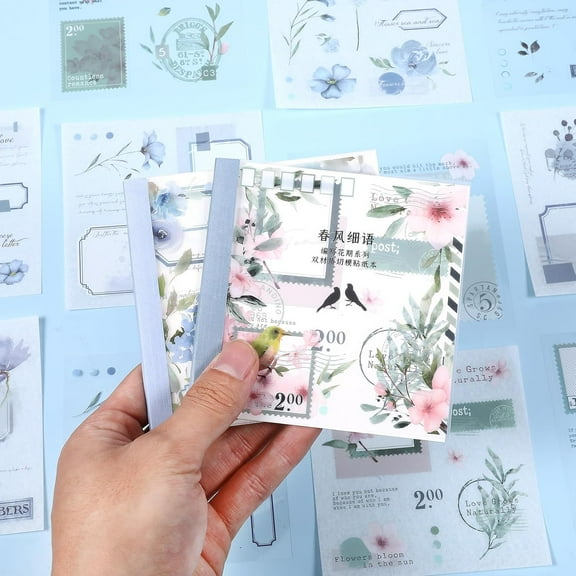 40PCS Junk Journal Stickers for Scrapbooking Pre-Cut Washi Sticker Books for Adults Junk Journal Stickers for Journaling Scrapbooking Supplies DIY Crafts Album Notebook
