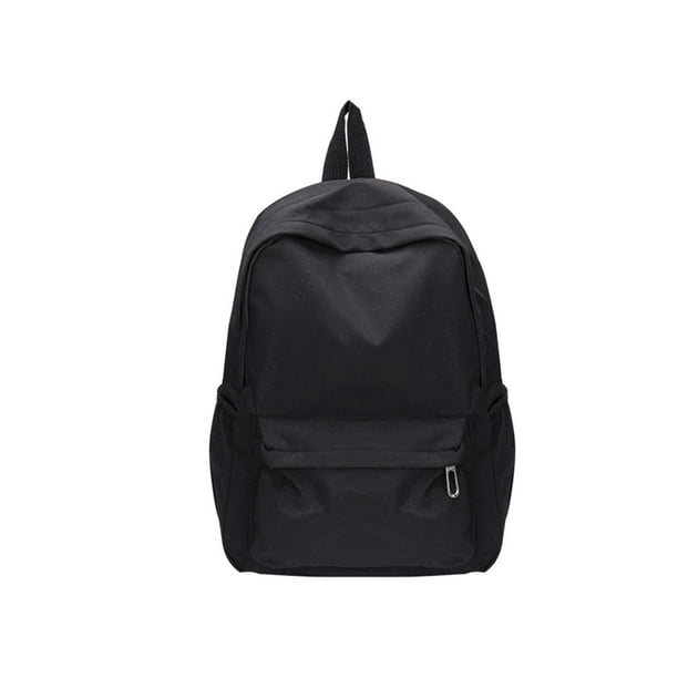 Mochila Gran Capacidad Nylon Preppy Escolar Color Casual Sólido