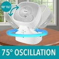 thumbnail image 6 of Brentwood 8 in 3-Speed Oscillating Desktop Fan Requested Update Title: Brentwood 8-Inch 3-Speed Oscillating Desktop Fan with Adjustable Tilt, 6 of 9