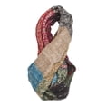 thumbnail image 2 of Figure 8 Multi Loop Scarf - Blue/Red/Teal, 2 of 2