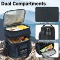 thumbnail image 6 of GYEUKHAM Tactical Lunch Bag,Insulated Lunch Box for Men,MOLLE Webbing Leakproof Insulated Large Cooler Expandable Dual Lunch Pail Women Adult Meal with Adjustable Shoulder Strap，Cyan, 6 of 9
