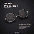 thumbnail image 5 of KALIYADI Round Polarized Sunglasses for Men Women Retro Metal Hippie Circle Style Sun Glasses UV Protection, 5 of 11