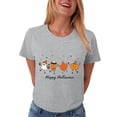 thumbnail image 5 of mgoYE Halloween T Shirts for Women Fall Shirts for Women Halloween Pumpkin Graphic Front Back Printing Tops Shirts Woman Shirts(Light Gray,2XL), 5 of 7