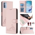 thumbnail image 2 of Motorola MOTO G31/G41 Case ,Cat PU Leather Crossbody Lanyard Strap RFID Magnetic Wallet Compatible with Motorola MOTO G31/G41 Cover, 2 of 5
