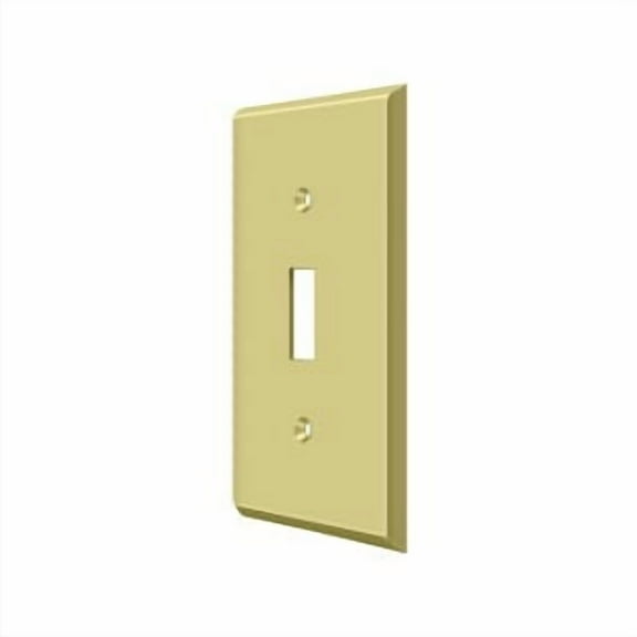 Deltana SWP4751U3 Switch Plate Cover 1 Toggle Polished Brass