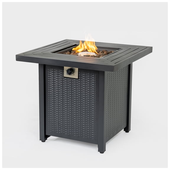 28-inch Iron Square Propane Table