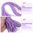 thumbnail image 3 of FRCOLOR Bracelet String Elastic Latex Thread for DIY Bracelet Making and Home Decor Projects Black 1 Roll,1771.65"X0.08"X0.08", 3 of 5