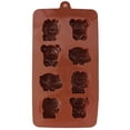 thumbnail image 4 of Juego de moldes de silicona para hornear de 2 figuras de animales, antiadherentes, no tóxicos para chocolate, dulces, pasteles, pudines, gelatinas y gofres, 4 of 6