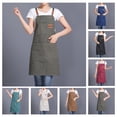 thumbnail image 2 of Grandest Birch Breathable Apron with Pocket Cotton Reinforced Stitching Cooking Bib for Home Apron, 2 of 8