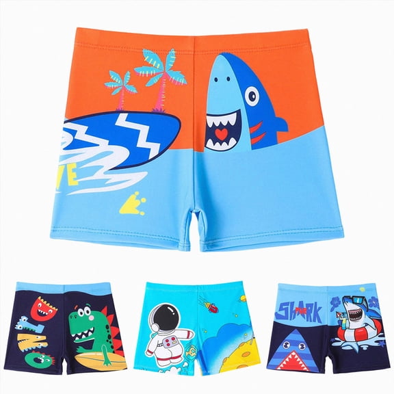 Xudanell Boys Swim Trunks Bathing Bottom Suit Toddler Quick Dry Swim Shorts Beach Swimsuit for Boy (Green, 18-24 Months)
