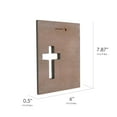 thumbnail image 6 of Crystal Art Gallery Our Family Typographic Cross Wood Wall Plaque Art - 8" x 6", 6 of 7