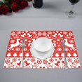 thumbnail image 2 of EREHome Noël Renne Rouge Set de Support de Plaque Set de 6, Tapis de Table Protecteur 12x18 Pouces, 2 of 5