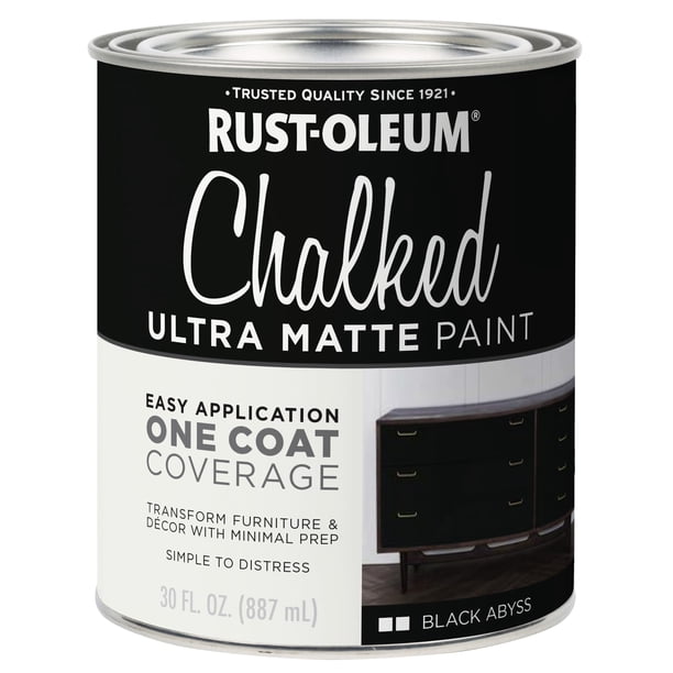 Pintura Rust-Oleum Chalked Todo en Uno Ultra Mate 900 mL Negro