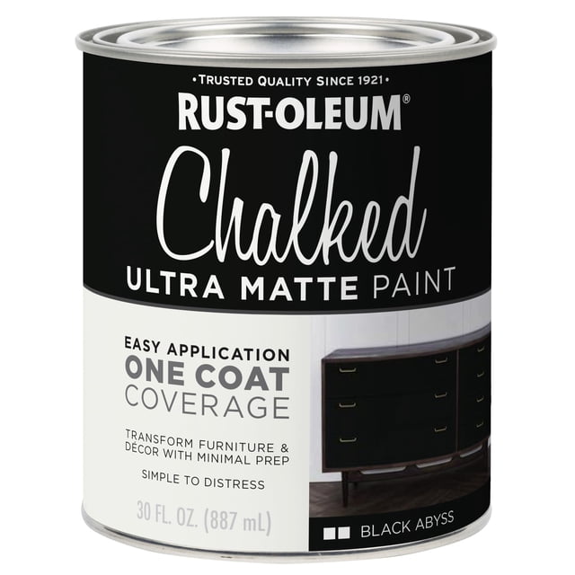 Pintura Rust-Oleum Chalked Todo en Uno Ultra Mate 900 mL Negro