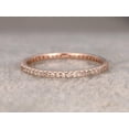 thumbnail image 3 of 0.50 Carat Solid 10k Rose Gold Wedding Band with Moissanite Diamonds Band, 3 of 5