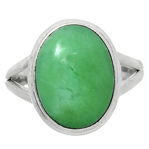 Natural Chrysoprase - Australia 925 Sterling Silver Ring s.10 Jewelry R-1008 SDR248960