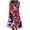 Red womens independence day dresses, variant on Wycnly Womens Independence Day Dresses 4th of July Patriotic High Waist Beach Swing Tank Dresses Fashion American Flag Print Crewneck Sleeveless Midi Summer Dress Blue s