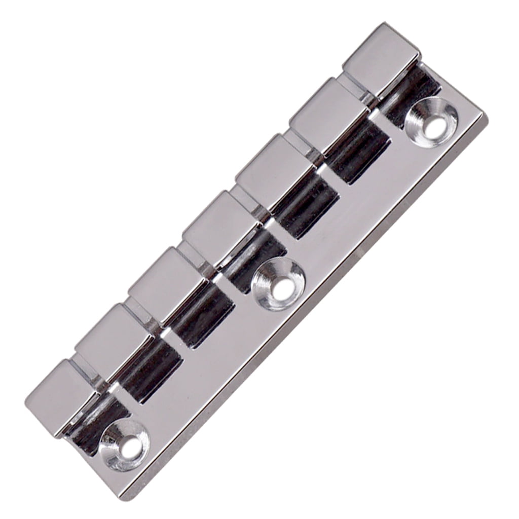 Dualoai 2 Pieces Silver Electric Guitar String Bridge for 6 String&12 String Guitar