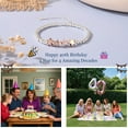 thumbnail image 4 of Top-kevin 30th 40th 50th 60th 70th Birthday Gifts for Women, 925 Sterling Silver Bracelet for Women with Cards Adjustable 4mm Silver Bead Bracelet Birthday Gifts for women Jewellery for Mum Grandma, 4 of 9