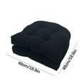 thumbnail image 4 of Outdoor Chair Cushionss 50x20 Cushions Garden Chair Patio Sofa Cushions Rattan Chair Cushions Tatami Cushions Black, 4 of 9