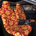 thumbnail image 4 of Goofa Red Vintage Flowers Printed Car Seat Covers, Automotive Seat Covers for Cars Trucks and SUVs, Quick Setup Universal Fit Elastic Seat Covers-1, 4 of 6