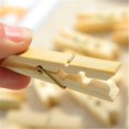 thumbnail image 1 of 20PCS/SET Home Convenient Laundry Natural Bamboo Windbreak Clips Clothes Pegs, 1 of 10