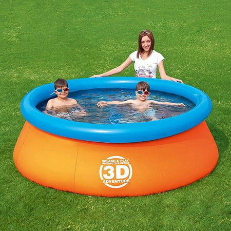 UPC 821808572441 product image for Splash and Play 3D Adventure 7' Easy Fast Set Swimming Pool | upcitemdb.com