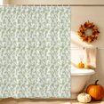 thumbnail image 4 of Sage Green Florals Shower Curtain Set - Standard 72" x 72" Washable Bathtub Curtain with 12 Hooks, Cottagecore Vine Leaves Minimalist Waterproof Fabric Stall Shower Curtains for Bathroom Décor, 4 of 8