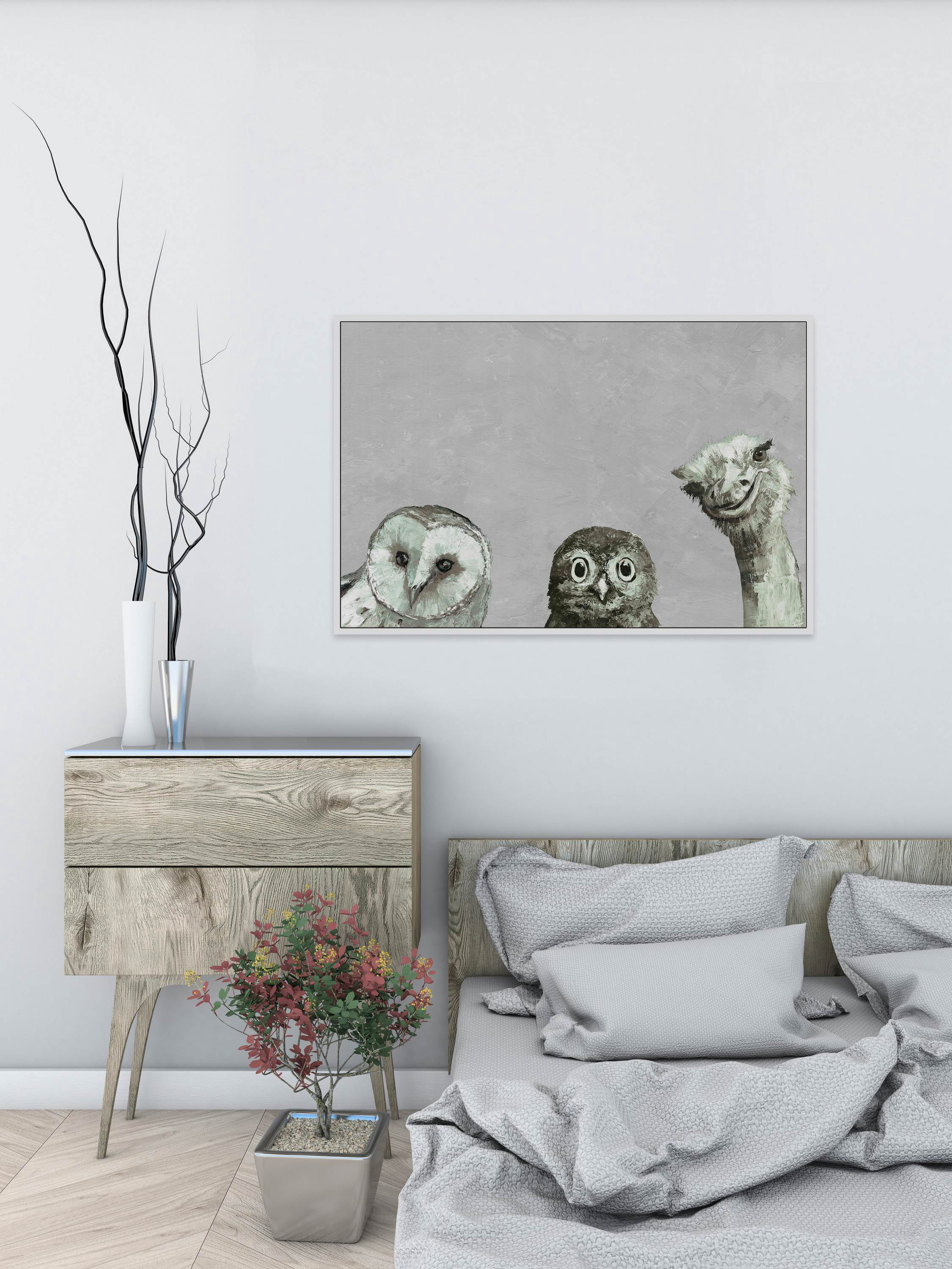 Big Eyes Close-up Floater Framed Painting Print on Canvas