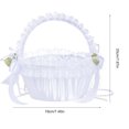 thumbnail image 1 of Cesta Grande Elegante De La Muchacha De Flor De La Boda De La Boda Con El Cordón Adornado, 1 of 7