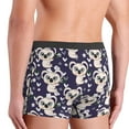 thumbnail image 4 of Men's Boxer Briefs, Big Eye Koala Dark Blue Soft Comfy Mens Underwear Boxer Briefs Breathable With Widen Waist, 4 of 7