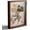 Brown, variant on HomeMate 5x5 Small Shadow Box Picture Frame Display Case with Soft Linen Back, White Wooden Memory Shadow Box Frame with Tempered Glass Cover for Wall or Tabletop Display