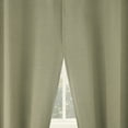 thumbnail image 6 of Sun Zero Prescott 2-pack Herringbone Magnetic Closure 100% Blackout Rod Pocket Curtain Panel Pair, 37"W x 63"L, Sage Green, 6 of 8