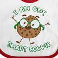 thumbnail image 4 of Inktastic I Am One Smart Cookie Boys or Girls Baby Bib, 4 of 4