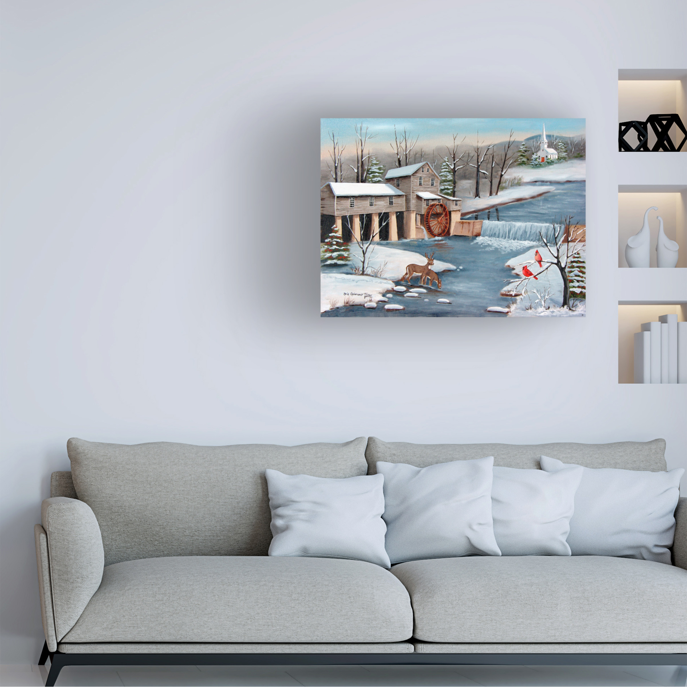 Trademark Fine Art 'Pigeon Forge In The Winter' Canvas Art by Arie Reinhardt Taylor