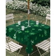 thumbnail image 3 of Square Outdoor Tablecloth with Umbrella Hole Saint Patrick's Day Outside Table Cloth Waterproof Patio Table Cover Green Lucky Shamrock Spring Zipper Tablecloths for Picnic Party Camping 60x60 Inch, 3 of 8