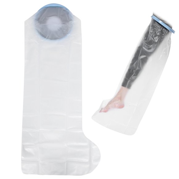 Peahefy Adult Waterproof Leg Cast Cover Wound Fracture Bandage Dressing Protector for Shower 106cm,Adult Leg Cast Cover,Leg Cast Cover for Shower