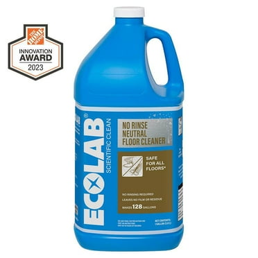 1 Gal. No Rinse Neutral Floor Cleaner Concentrate, Residue-Free for Tile, Vinyl, Hardwood & Laminate