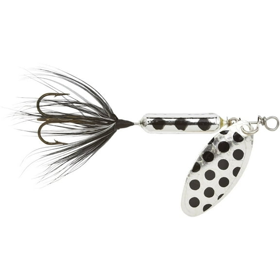 Yakima Bait Worden's Rooster Tail, Inline Spinnerbait Fishing Lure, Metallic Silver Spot, 1/8 oz.
