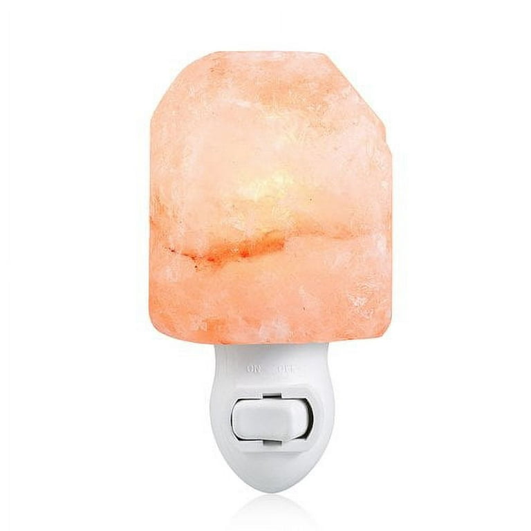 Himalayan Glow Himalayan Ionic Crystal Salt USB Multi-Color Mini Lamp, Home Decor Night Light Bulb 9-Watt
