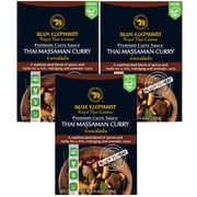 Blue Elephant Royal Thai Cuisine Massaman Curry Sauce, 3-Pack, 300g, Gluten-Free