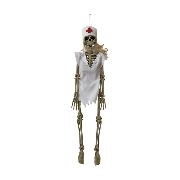 Halloween Hal Hang Skeleton Nurse