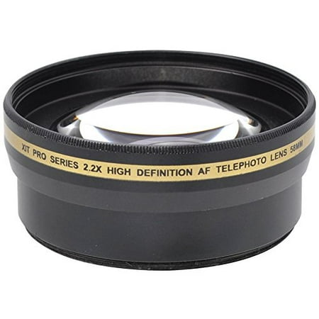 Hi Def New Telephoto Lens 2.2x For Nikon 1 J5 AW1 (40.5mm Compatible)