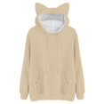thumbnail image 6 of Bovemsi Sweatshirt for Women Hoodies Trendy Cute Cat Ear Soft Long Sleeve Plus Size Fashion Warm Winter Clothing Camo Hoodie, 6 of 6